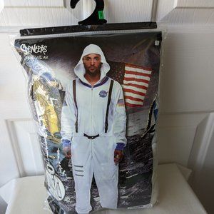Spencer's Loungewear Astronaut Costume Jumpsuit Mens Adult 1 PC Sleep Union Suit